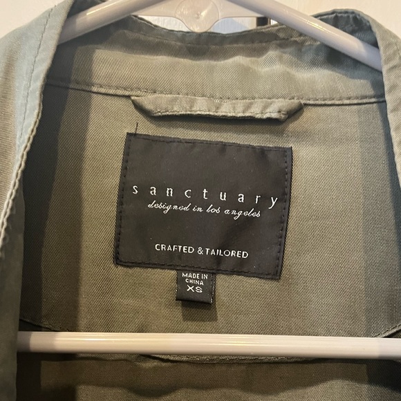 Sanctuary Lightweight Army Green Cargo Jacket - Picture 6 of 10